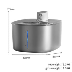 Stainless Steel Pet Water Dispenser (One Set)